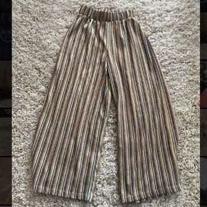 Multicolored stripped pull&bear small pants